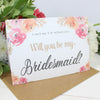 Will you be my Bridesmaid? Card Watercolour Flowers 'Viola'