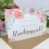 Will you be my Bridesmaid? Card Watercolour 'Selena'