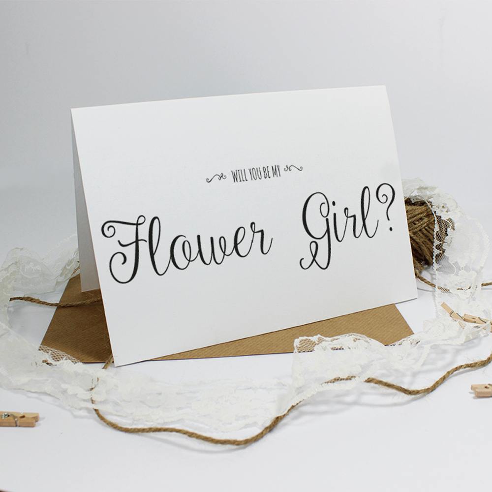 Will you be my Flower Girl? Card 