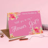 Will you be my Flower Girl? Card 'Christine' Pink