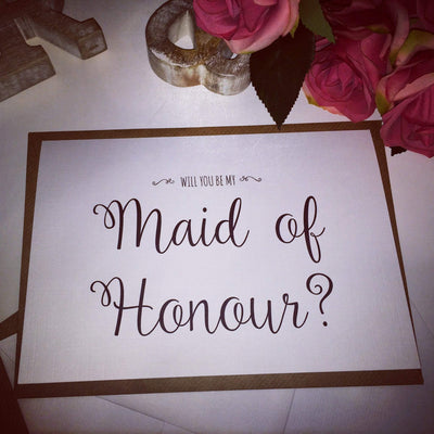 Will you be my Maid of Honour? Card