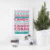 ELF 'We Elves try to stick to the four main Food Groups...' Personalised Print
