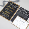 Foil Lizzie Fairy Lights Wedding Invitation