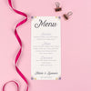Menu - Viola - Vintage Watercolour Florals