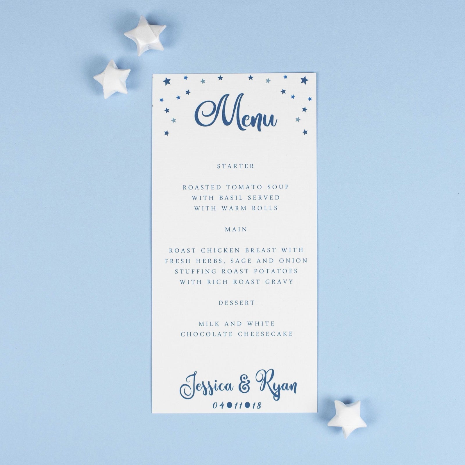 Menu - Yvaine - Starry Night Sky 