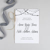 Order of Service - Lizzie - Chalkboard Lights