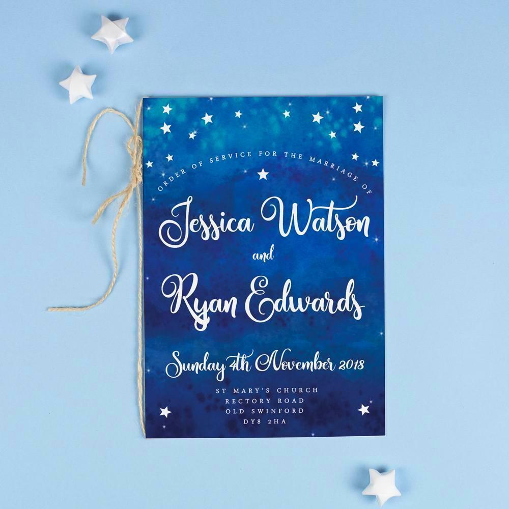 Order of Service - Yvaine - Starry Night 