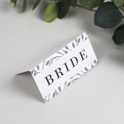 Place Card - Clare - Vine Pattern
