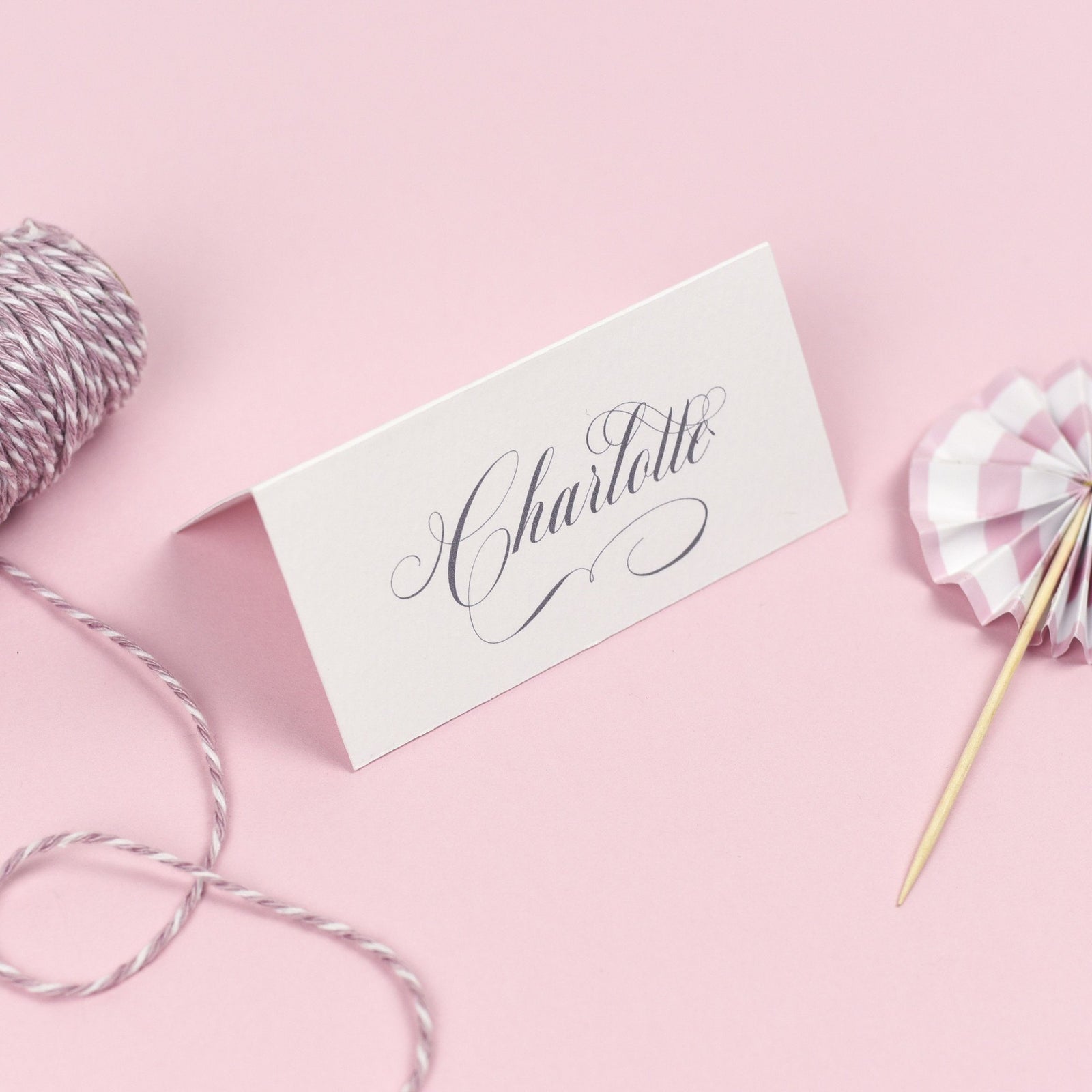 Place Card - Erin - Delicate Frame 