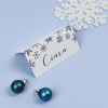 Place Card - Eve - Christmas Watercolour Snowflakes