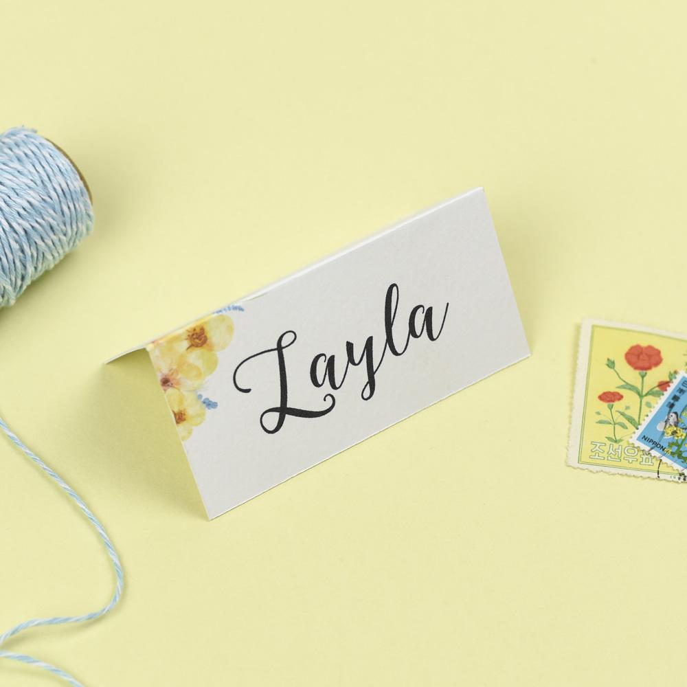 Place Card - Layla - Spring Flowers 