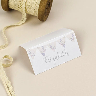 Place Card - Violet - Vintage Bunting