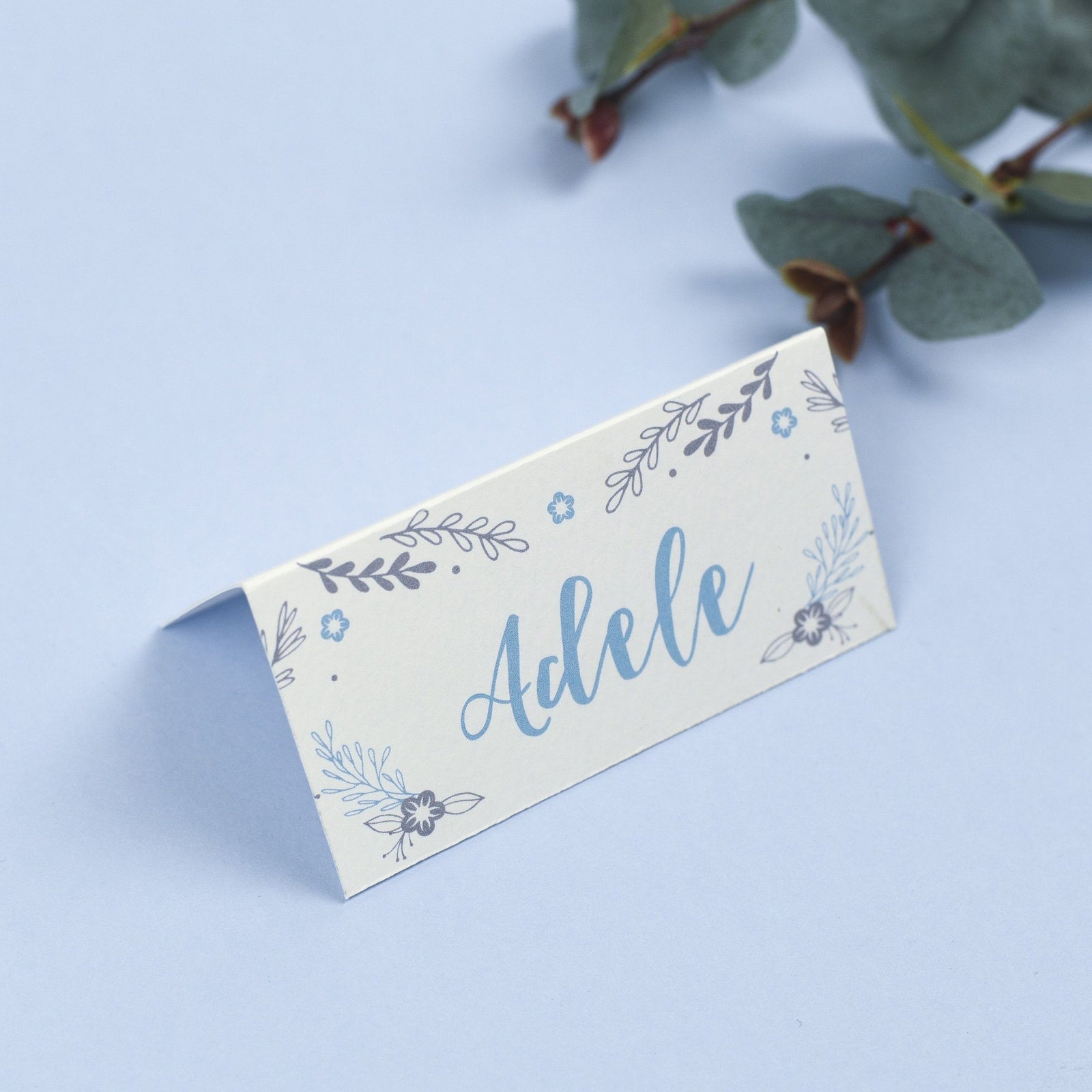 Place Card - Willow - Rustic Wreath 