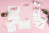 Save the Date - Blossom Watercolour Flowers