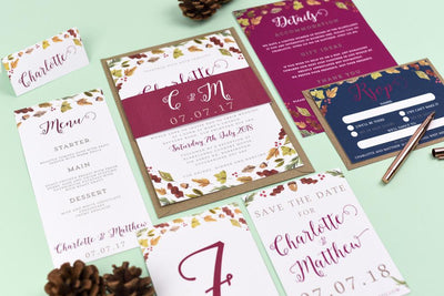 Save the Date - Octavia Autumnal Wedding