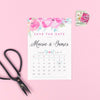 Save the Date - Selena Watercolour Wedding Flowers