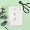 Table Names or Numbers - Aisling - Watercolour Greenery Eucalyptus