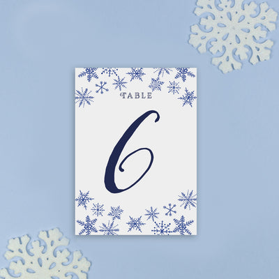 Table Names or Numbers - Eve - Winter Watercolour Christmas