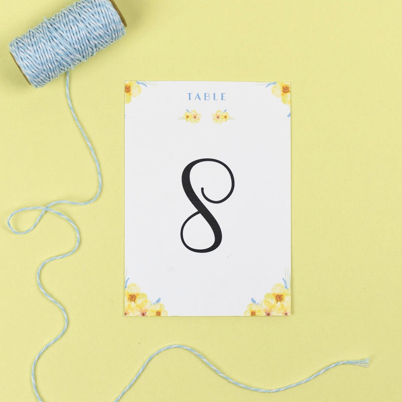 Table Names or Numbers - Layla - Spring Flowers 