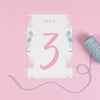 Table Names or Numbers - Rose - Watercolour Flowers