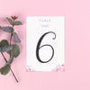 Table Names or Numbers - Selena - Watercolour Flowers