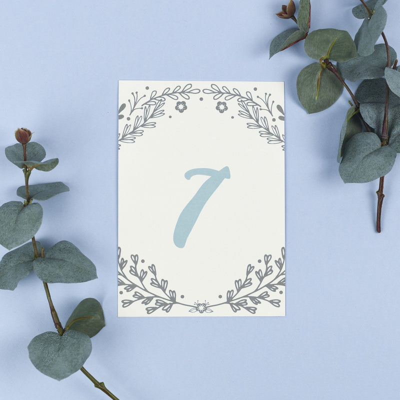 Table Names or Numbers - Willow - Rustic Wreath 