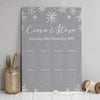 Table Plan - Eve Christmas Snowflakes