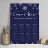 Table Plan - Eve Christmas Snowflakes