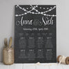 Table Plan - Lizzie Chalkboard Fairy Lights